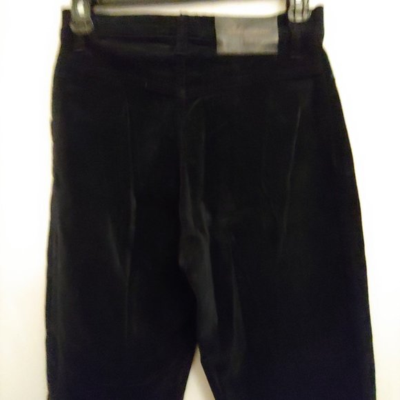 Blumarine Black Velvet Control High Waist Straight skinny Pants 38T - Picture 8 of 15